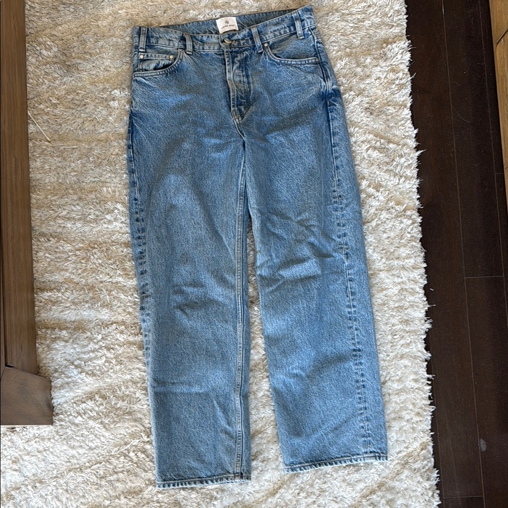 Anine Bing Blue Straight-Leg Jeans Timeless Denim